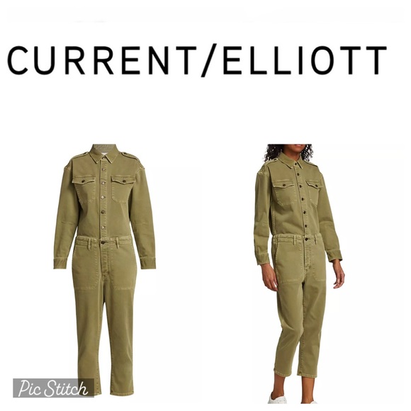Curren Elliot The Crew Green Denim Coveralls